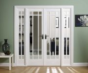 interior sliding french doors Asian Medium –