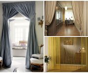 Textile curtains for doorway