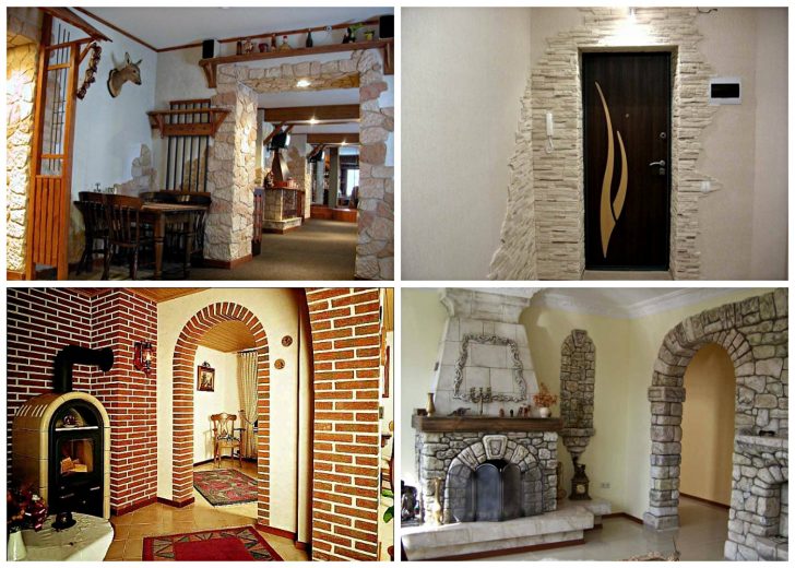 Types of materials for arches finishing 728x520 - Ornamental Stone Finishing of Arches and Doorways: Design Ideas and peculiar features of Decorative Finishing.
