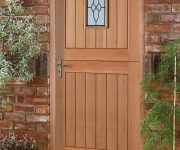 Front fire oak doors