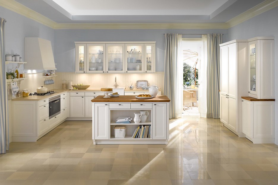 Ceramic tiles flooring for kitchen contry stile