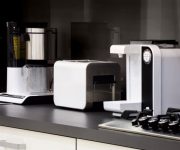 Home appliances in a modern high-tech kitchen