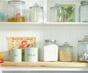 Vessels and other structures for storing cereals or sugar country style kitchen decorating ideas 180x150 - Country-Style Kitchens