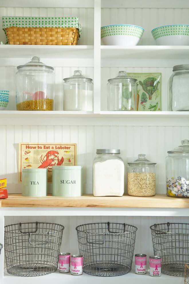 Vessels and other structures for storing cereals or sugar – country style kitchen decorating ideas