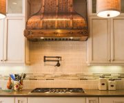 Vintage Cooker hood in country style kitchen 180x150 - Country-Style Kitchens