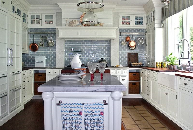 White Kitchen in Country Style