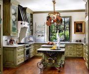 Olive kitchen in Provence style 2 180x150 - Provence Style Kitchens – 100 ideas for interior