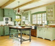 Provence Style Kitchens Pistachio color 2 180x150 - Provence Style Kitchens – 100 ideas for interior