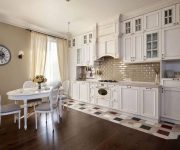 White kitchen in the style of a Provence 180x150 - Provence Style Kitchens – 100 ideas for interior