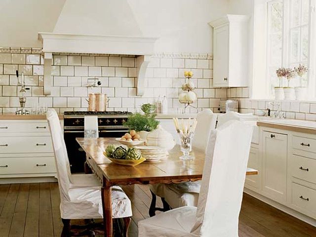 White kitchen in the style of a Provence photo